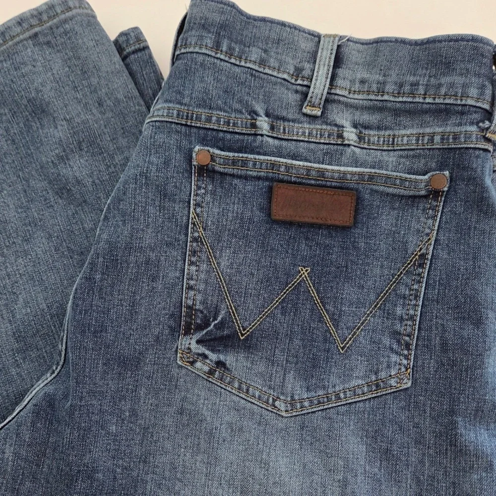 Wrangler Retro Slim Boot Jeans Blue 1077MWZGL Mens 36x34